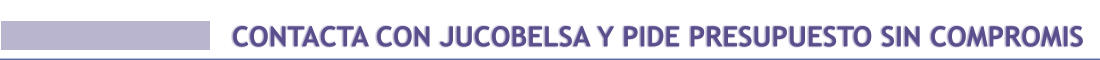 CONTACTA CON JUCOBELSA Y PIDE PRESUPUESTO SIN COMPROMIS Logotipo & Lorem Ipsum